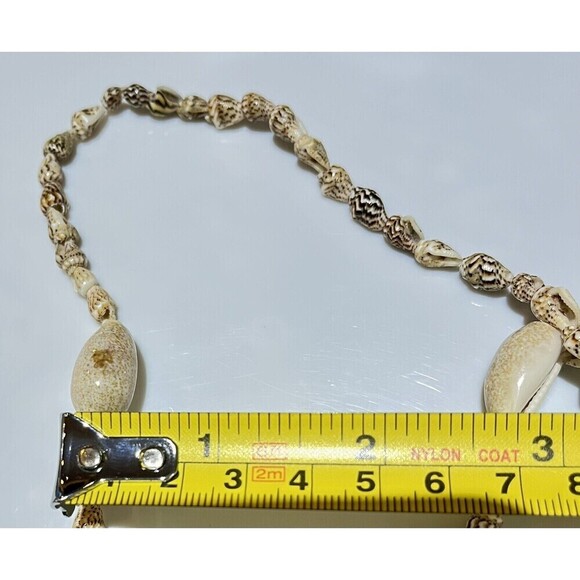 Small Conch Natural Seashell 32in Long Necklace Shells Coastal Jewelry Vtg - Picture 8 of 9
